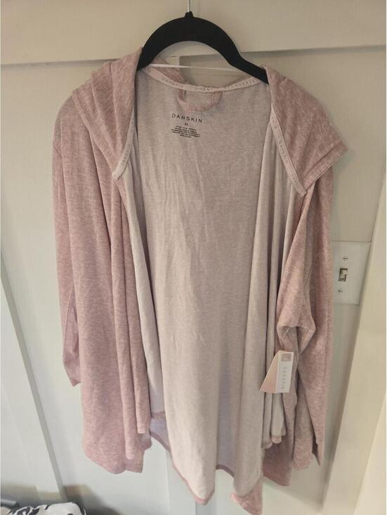 Danskin Sweaters - Danskin Women's Mauve Pink Hooded Cardigan Wrap - Size XL - NWT